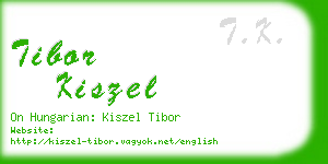 tibor kiszel business card